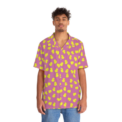 Plain Ducky Hawaiian Shirt (Pink)