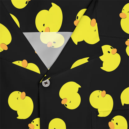 Plain Ducky Hawaiian Shirt (Black)