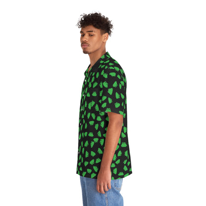 Plain Froggy Hawaiian Shirt (Black)