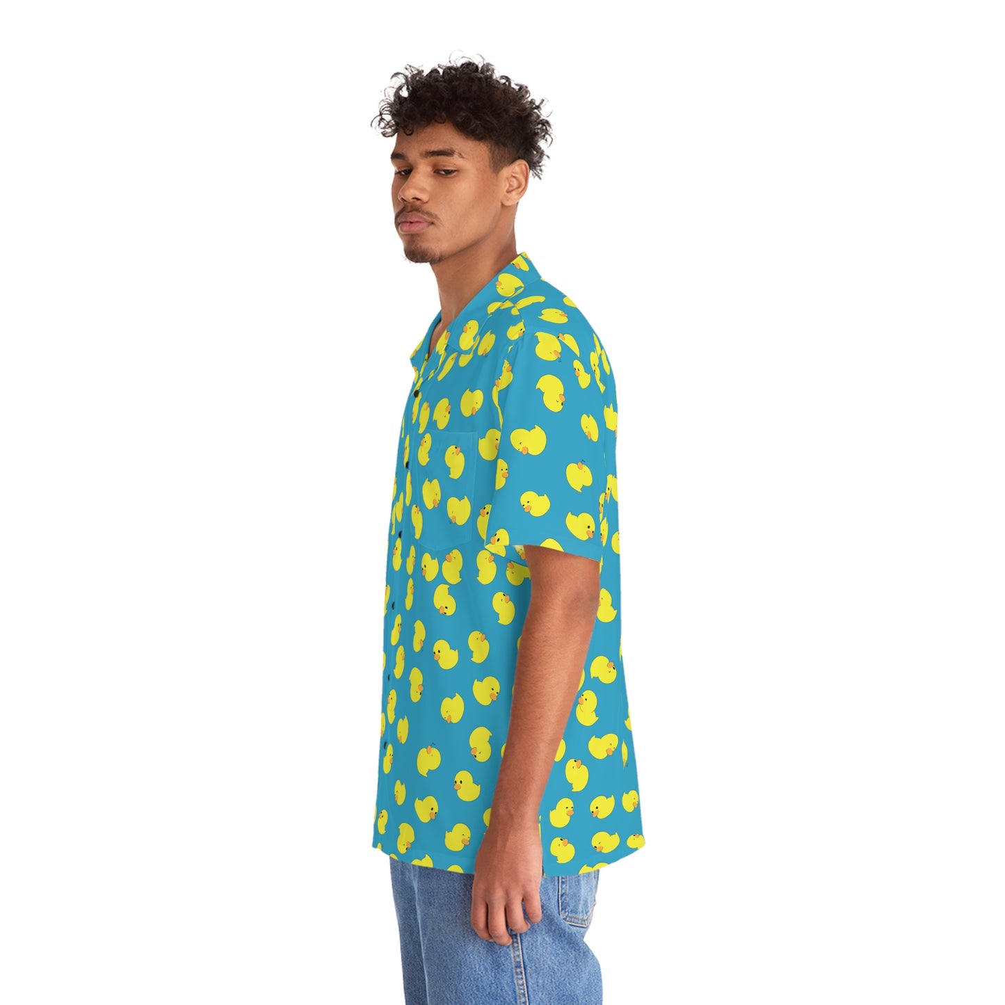 Plain Ducky Hawaiian Shirt (Blue)