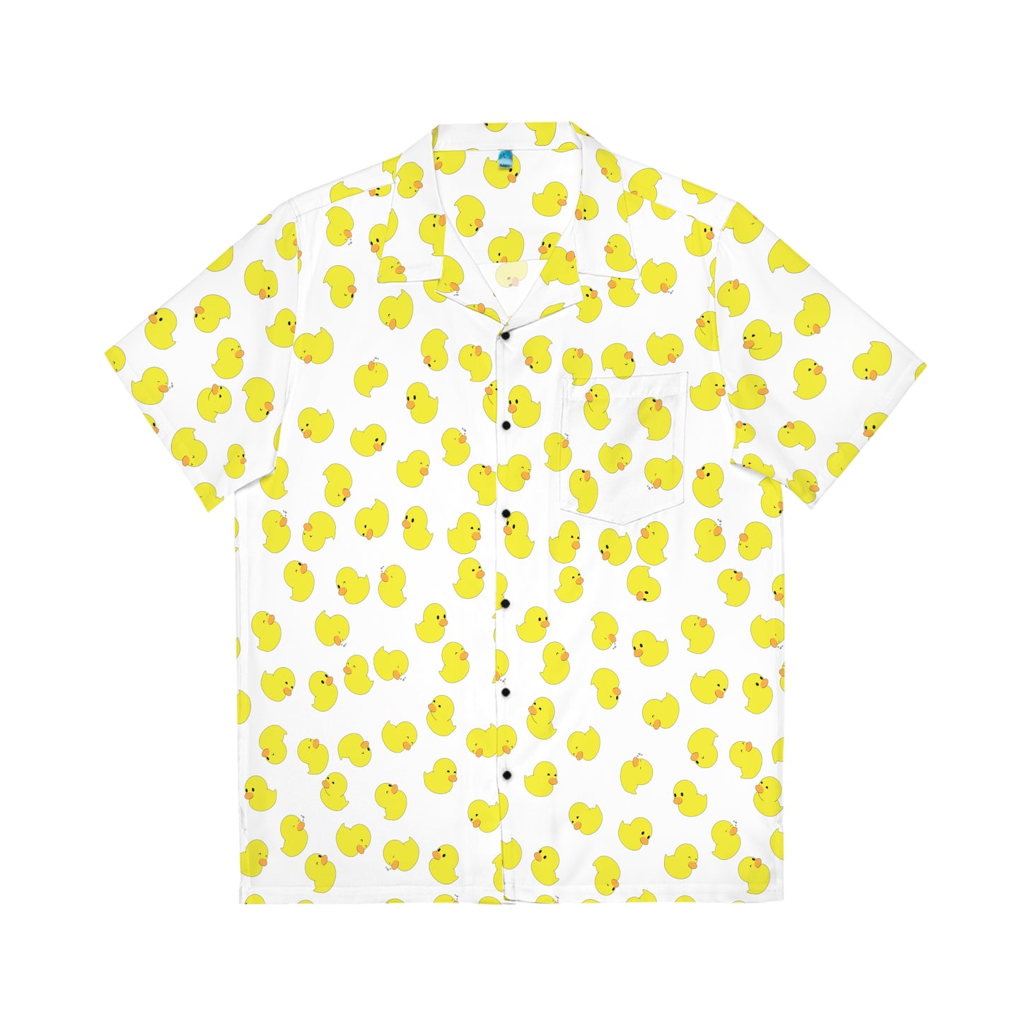 Plain Ducky Hawaiian Shirt (White)