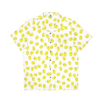 Plain Ducky Hawaiian Shirt (White)