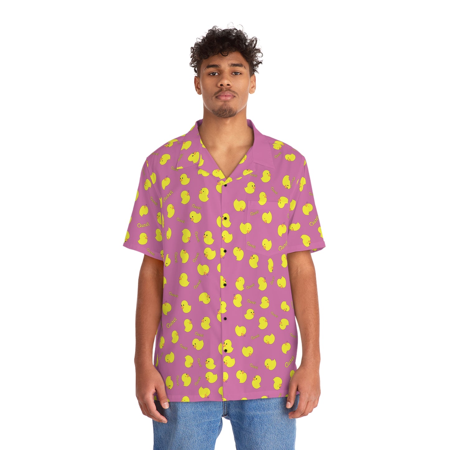 Ducky Hawaiian Shirt (Pink)