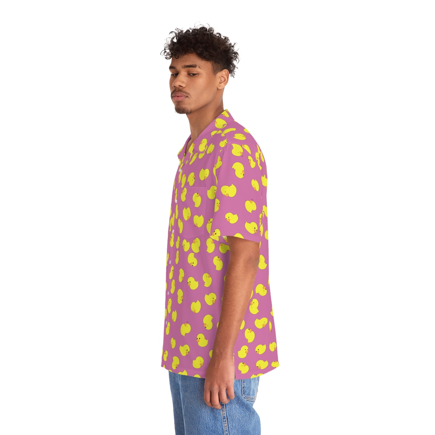 Plain Ducky Hawaiian Shirt (Pink)