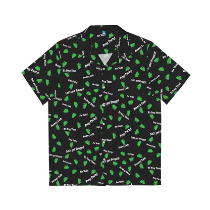 Froggy Hawaiian Shirt (Black)