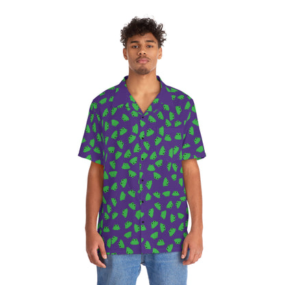 Plain Froggy Hawaiian Shirt (Purple)