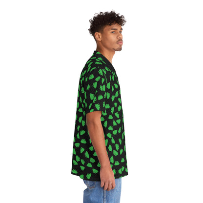 Plain Froggy Hawaiian Shirt (Black)