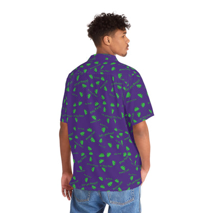 Froggy Hawaiian Shirt (Purple)