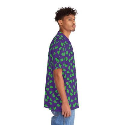 Plain Froggy Hawaiian Shirt (Purple)