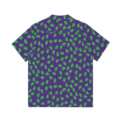 Plain Froggy Hawaiian Shirt (Purple)