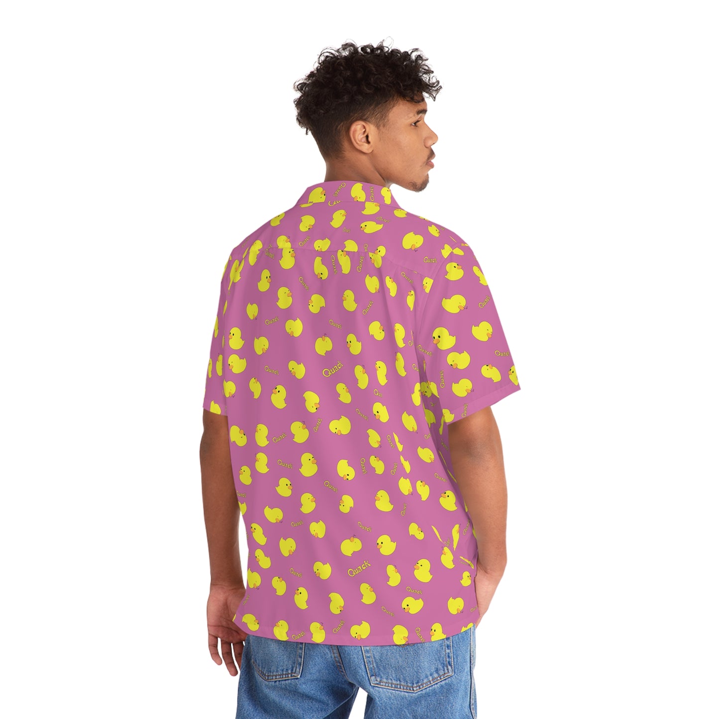 Ducky Hawaiian Shirt (Pink)