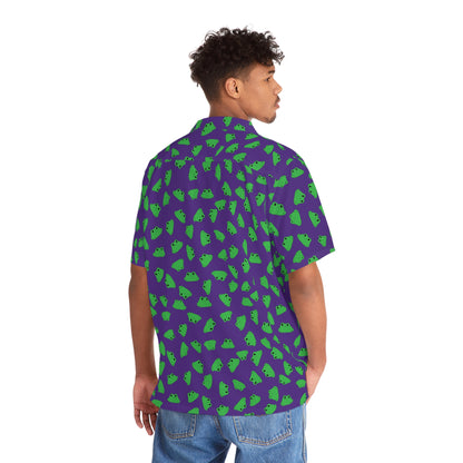 Plain Froggy Hawaiian Shirt (Purple)