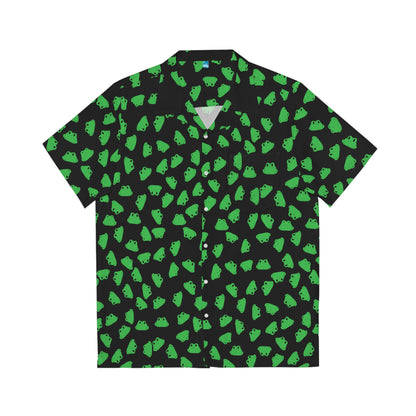 Plain Froggy Hawaiian Shirt (Black)