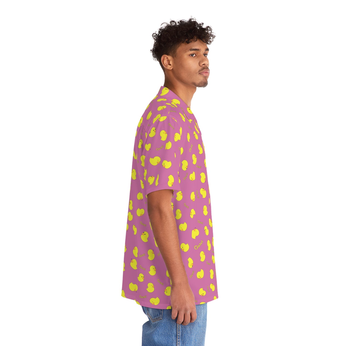 Ducky Hawaiian Shirt (Pink)