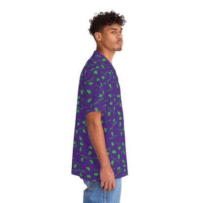 Froggy Hawaiian Shirt (Purple)