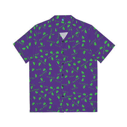 Froggy Hawaiian Shirt (Purple)