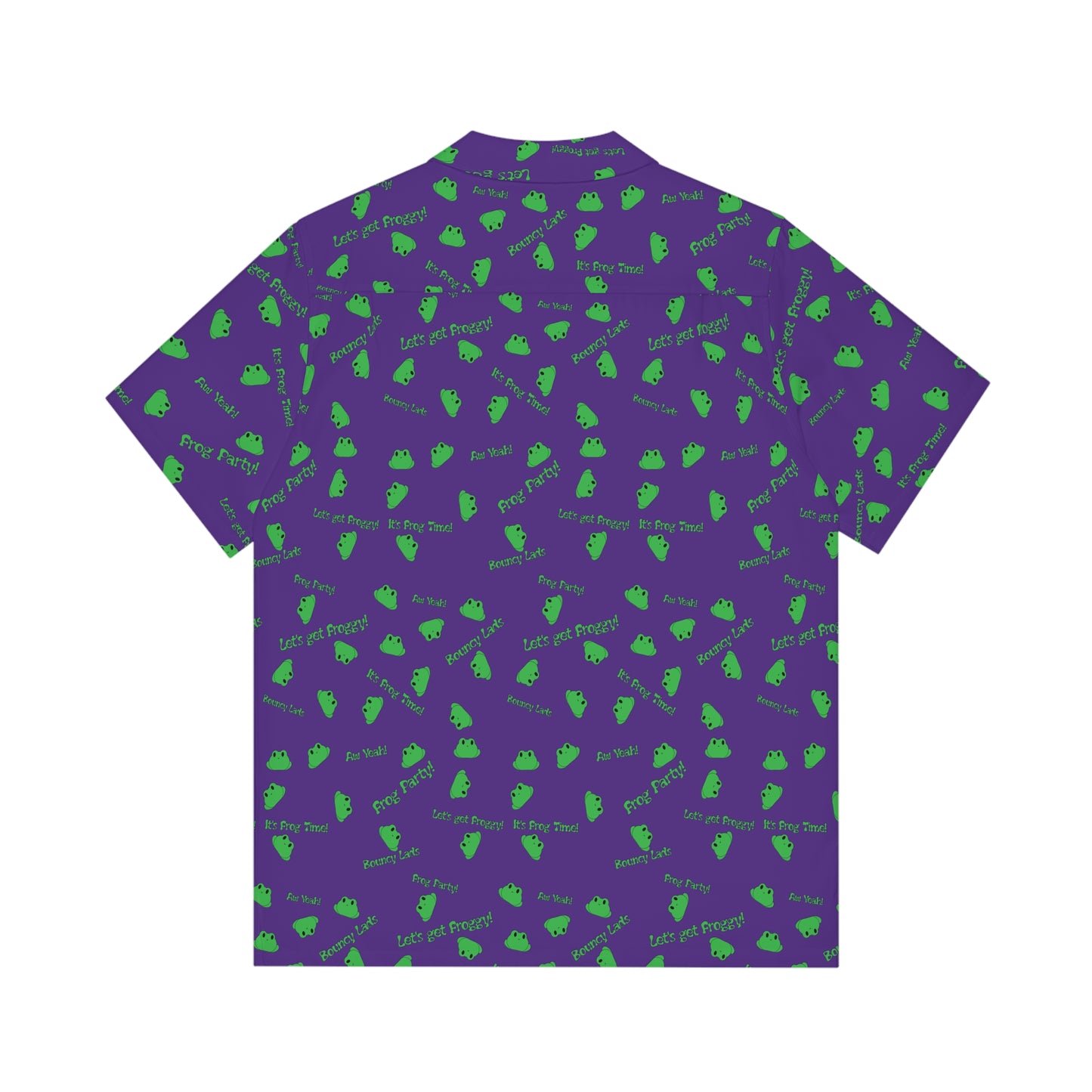 Froggy Hawaiian Shirt (Purple)