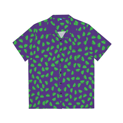 Plain Froggy Hawaiian Shirt (Purple)